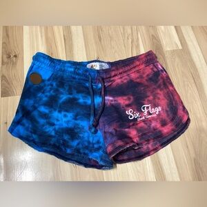 Red and Blue Six Flags Great America Shorts Size Large NWOT